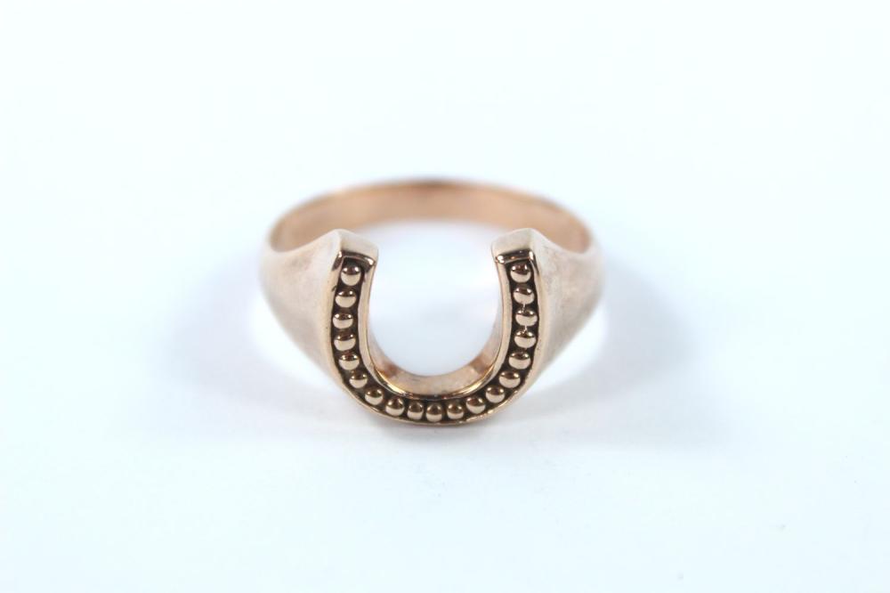 Men's Horseshoe Ring in 9ct... image