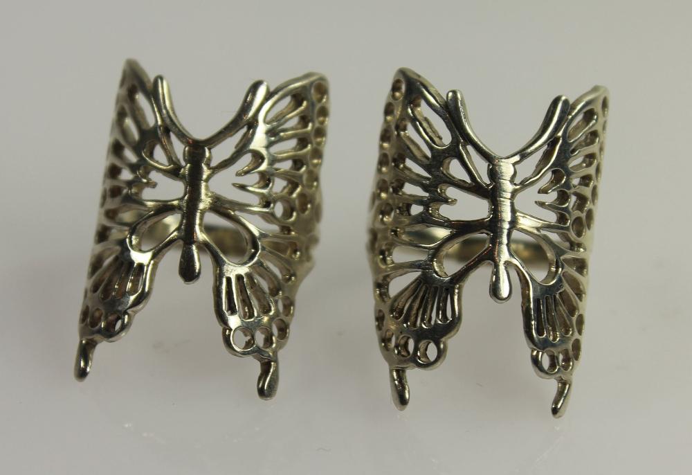 Butterfly Rings in Sterling... image