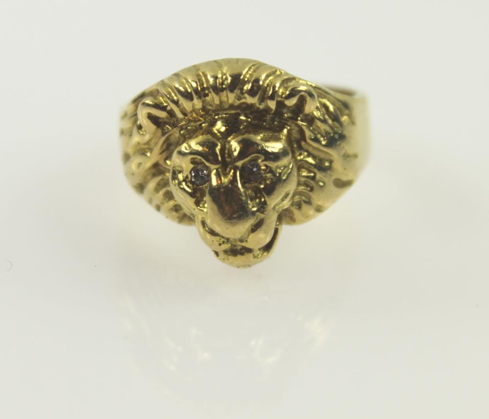 Majestic Lions Head Ring in... image