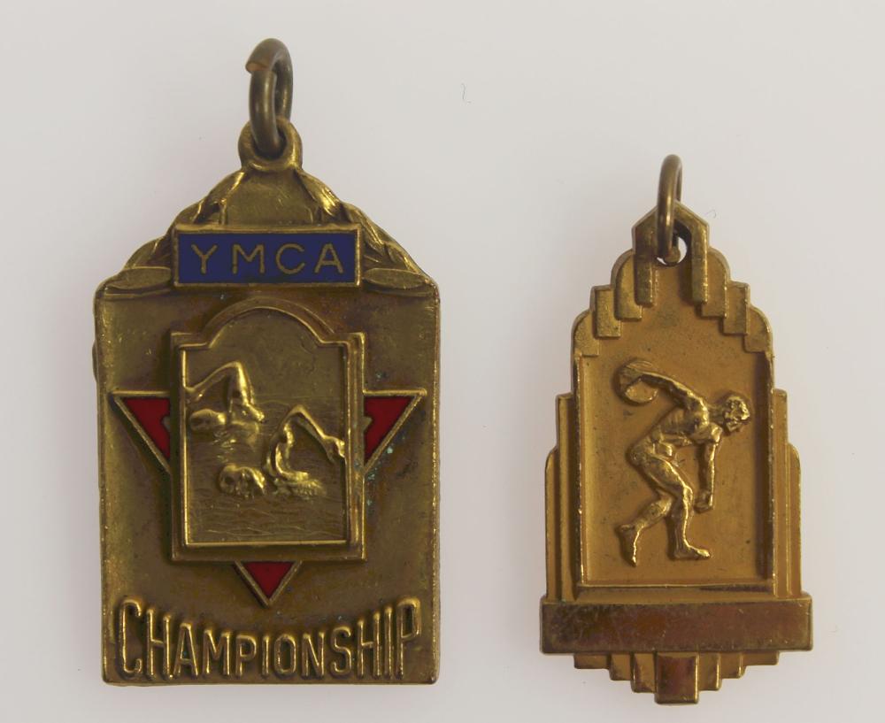 Vintage U.S. YMCA Sporting Fobs (2 items)