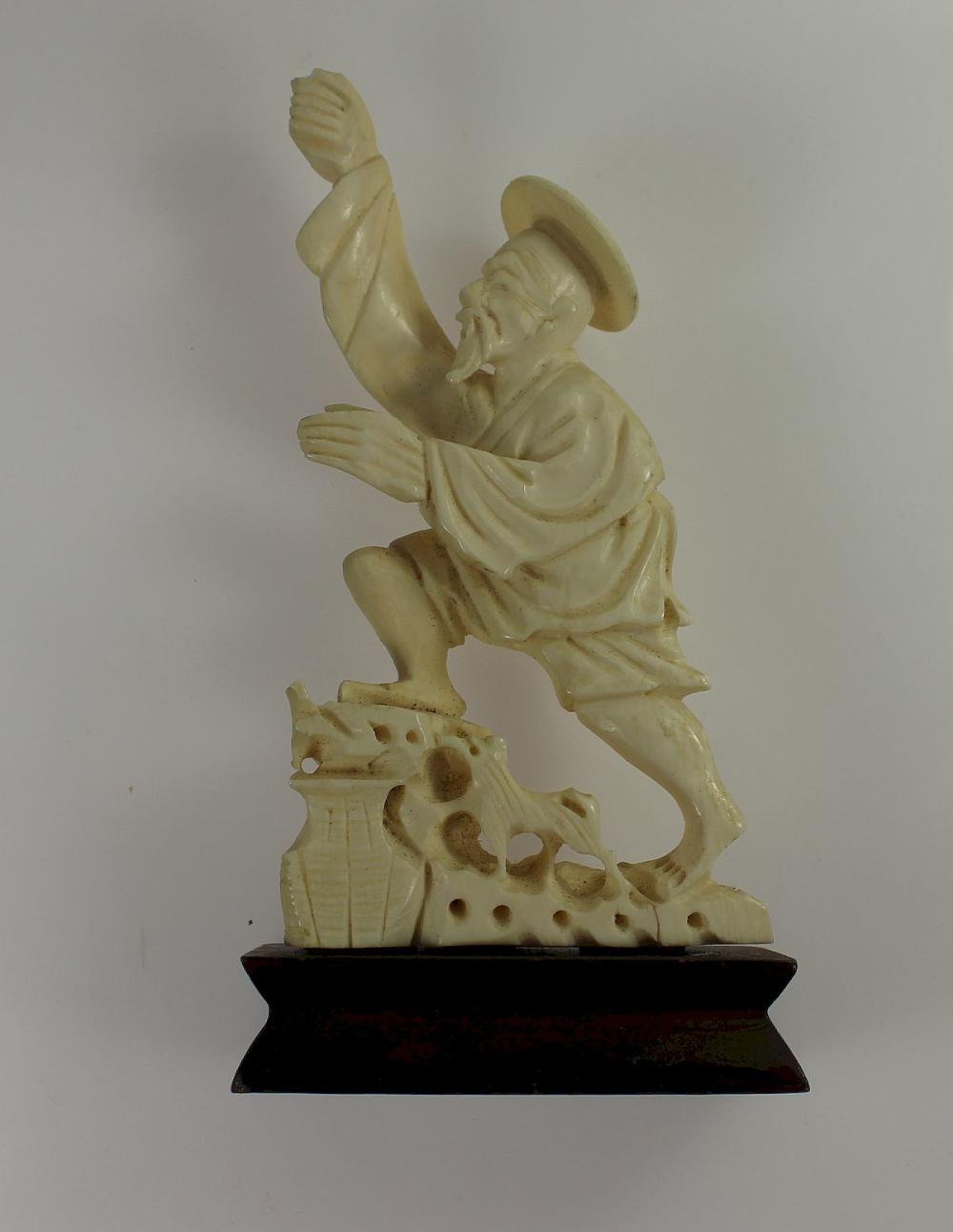 Chinese Ivory Fisherman on ... image