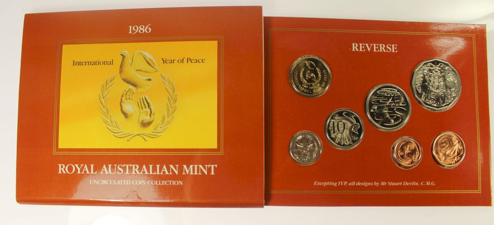 Australia 1986 Mint Coin Se... image