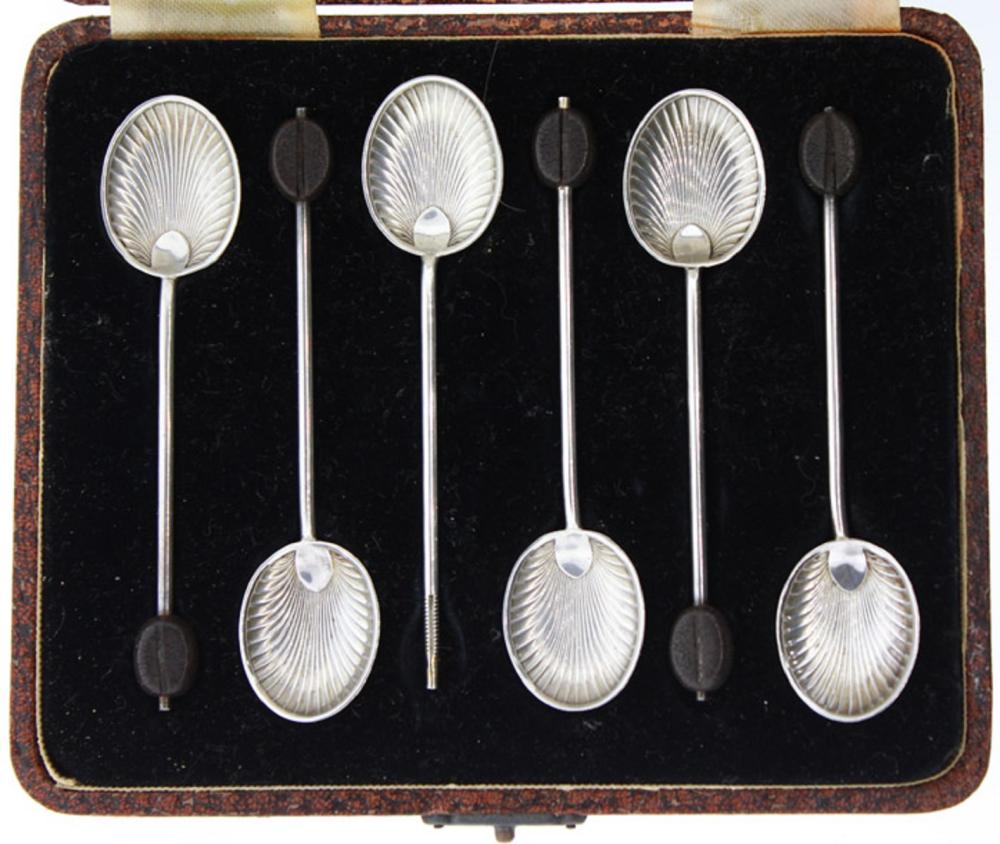 Set of Six Antique Sterling... image