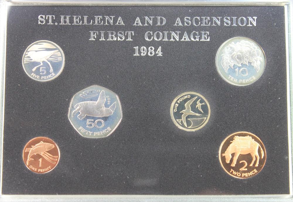 St Helena. 1984 Proof Set, ... image