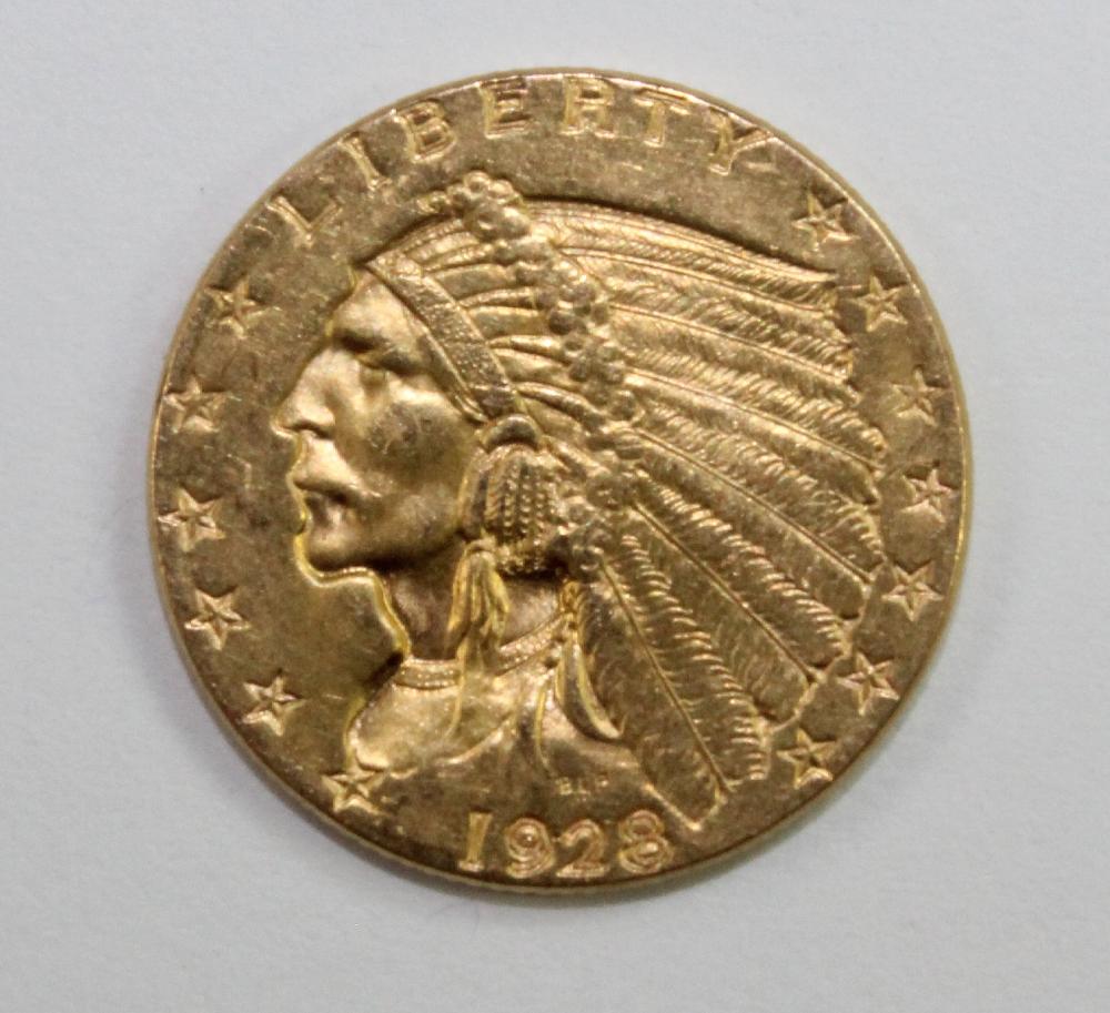 U.S.A. 1928 2 1/2 Dollar, g... image