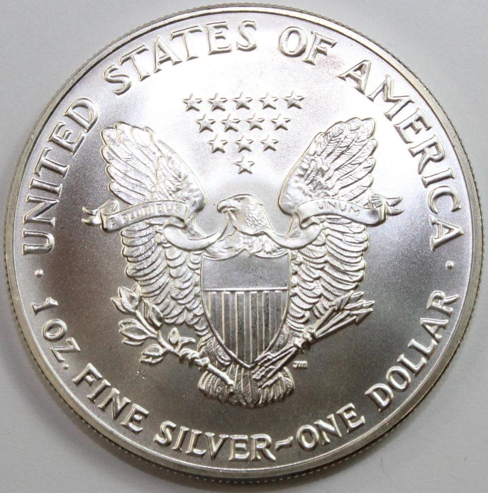 U.S.A. 1992 Silver Eagle Do... image