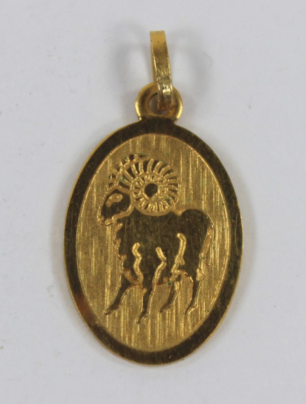 'Capricorn' Charm In 14ct Y... image