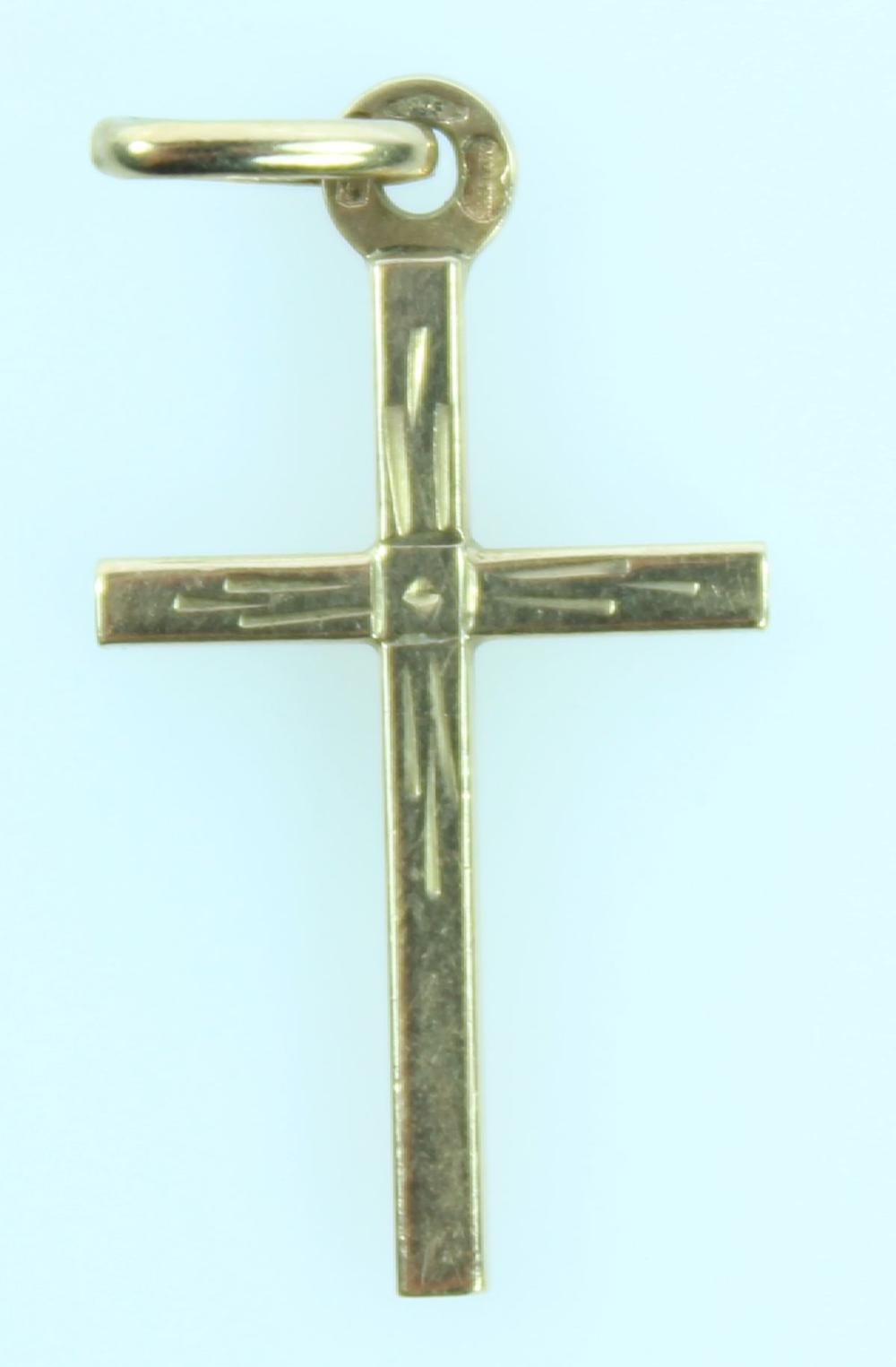 1970s Vintage 9ct Gold Cross image