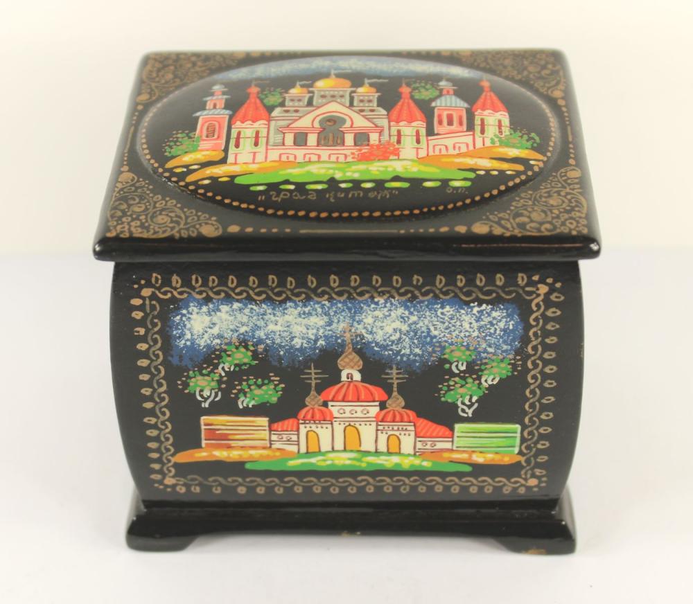 Russian hand-painted Box wi... image