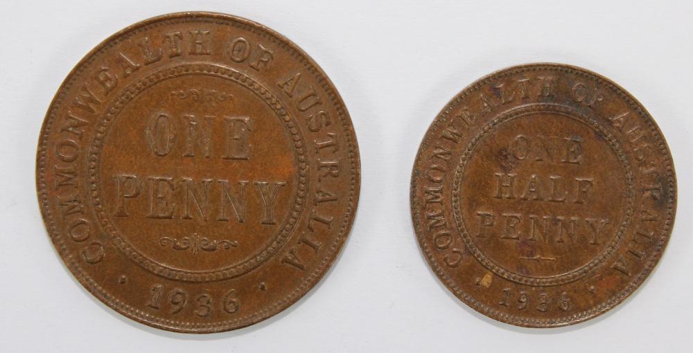 Australia 1936 Halfpenny & ... image