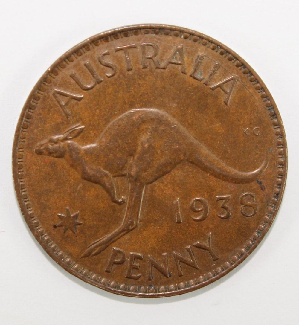 Australia 1938 Penny, Uncir... image