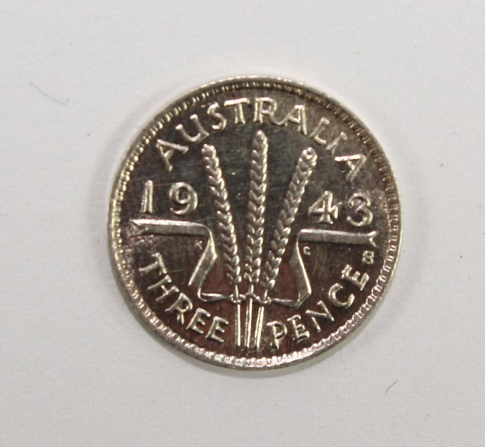 Australia 1943 S Threepence... image