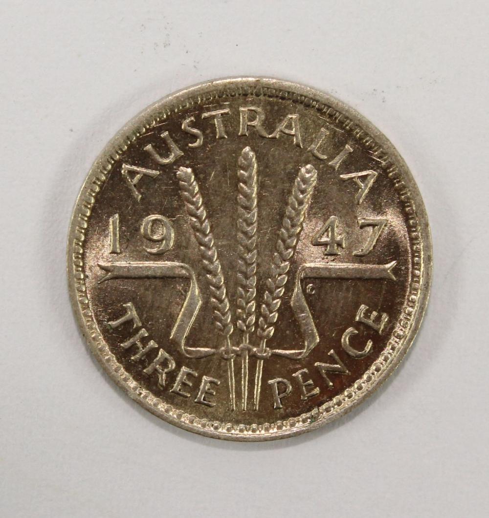 Australia 1947 Threepence, ... image