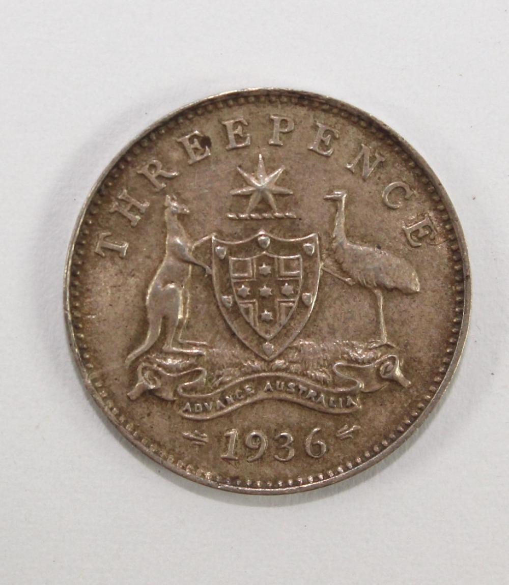 Australia 1936 Threepence, ... image