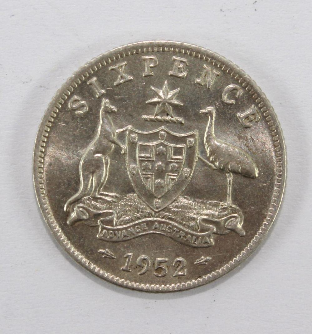 Australia 1952 Sixpence, ab... image