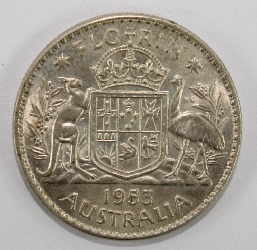 Australia 1953 Florin, Choi... image