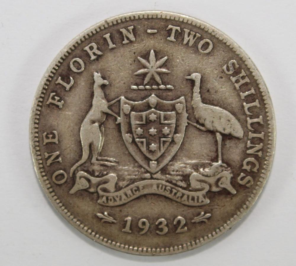 Australia 1932 Florin, VG/Fine image