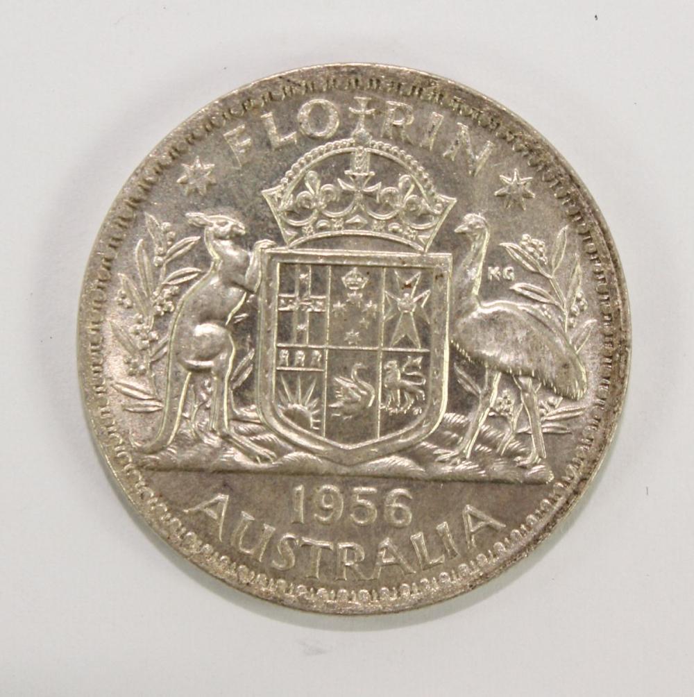 Australia 1956 Florin, Unci... image