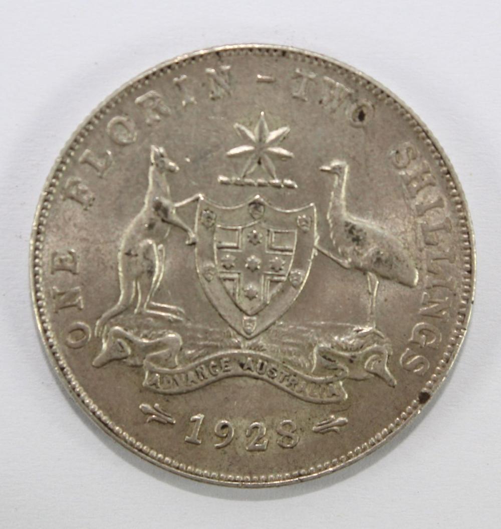 Australia 1928 Florin, abou... image