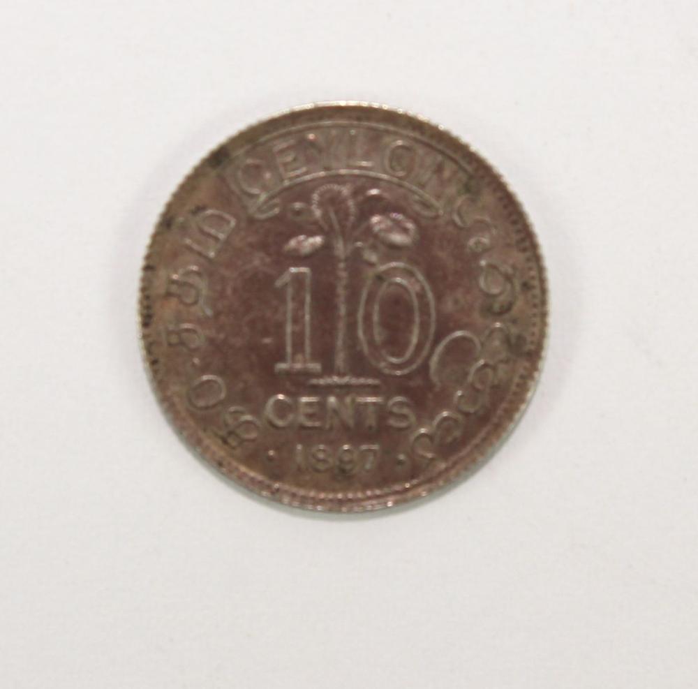 Ceylon 1897 Silver (800) Te... image