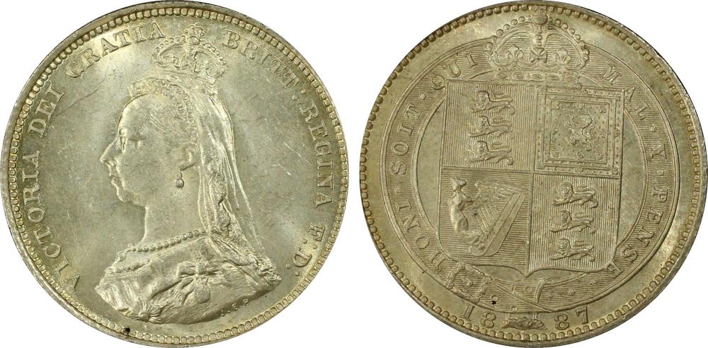 Great Britain 1887 Silver (... image