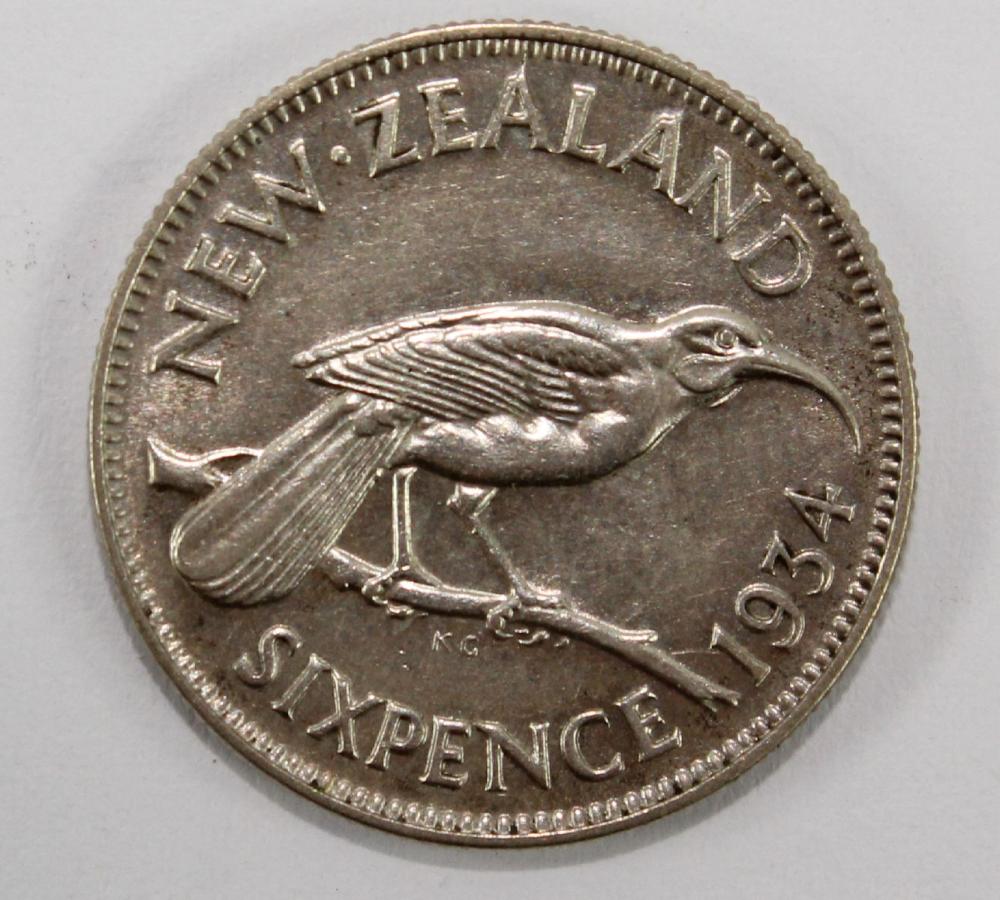 New Zealand 1934 Silver (50... image