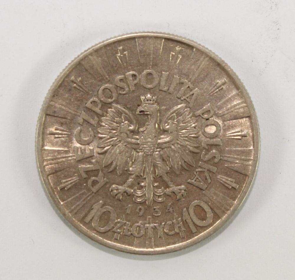 Poland 1934 Silver (750) 10... image