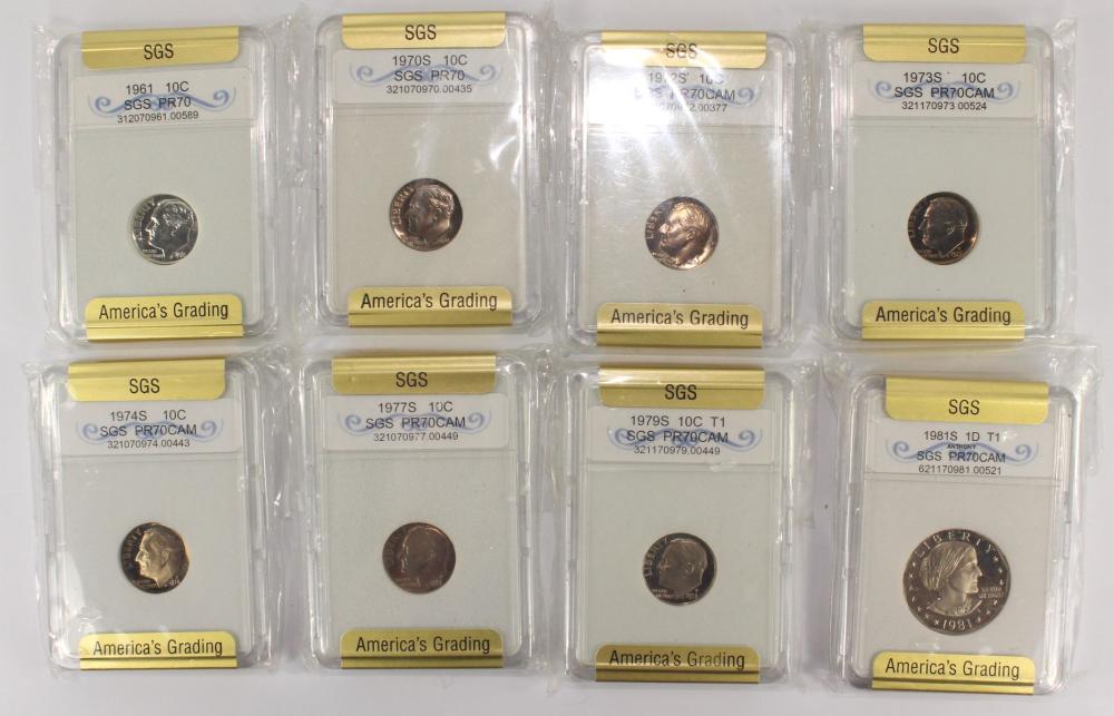 U.S.A. Proof Coins all grad... image