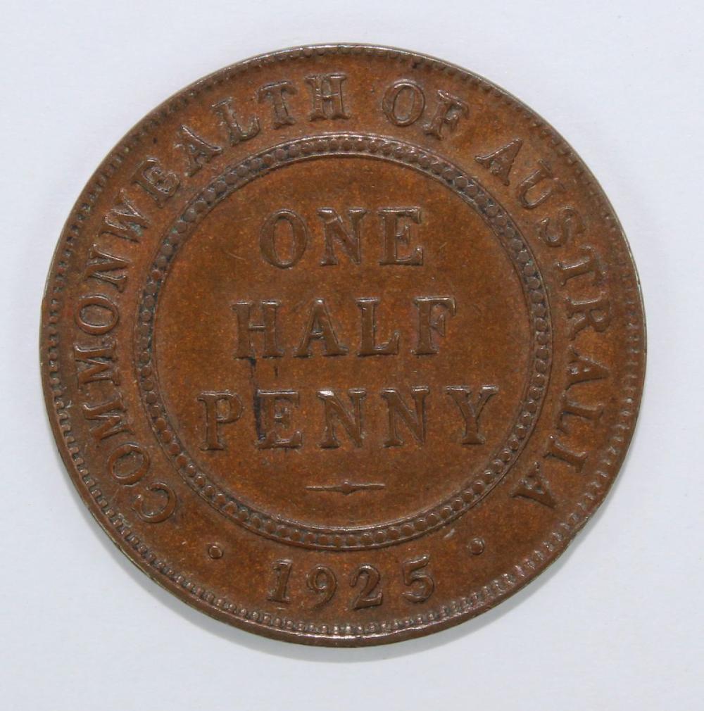 Australia 1925 Halfpenny, a... image