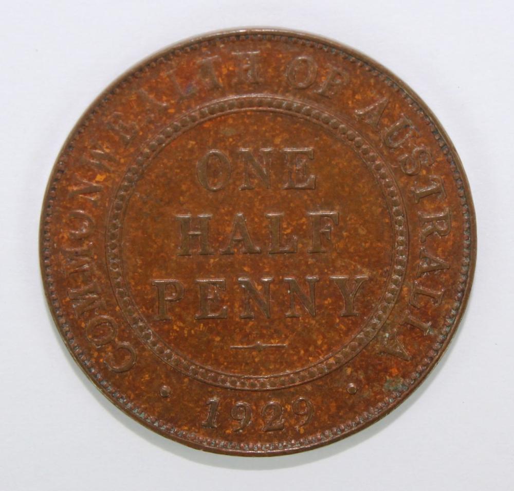 Australia 1929 Halfpenny, U... image