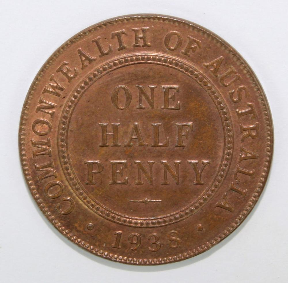 Australia 1938 Halfpenny, C... image