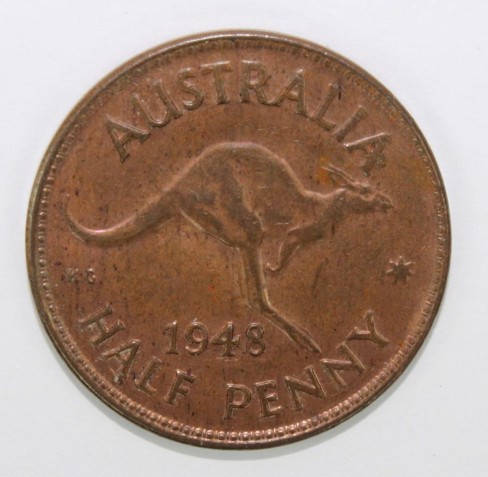 Australia 1948 (M) Halfpenn... image