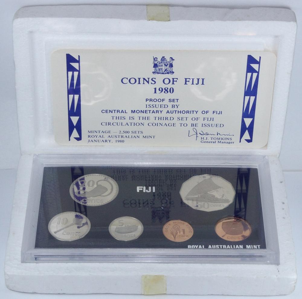 Fiji. 1980 Proof Set, FDC (... image