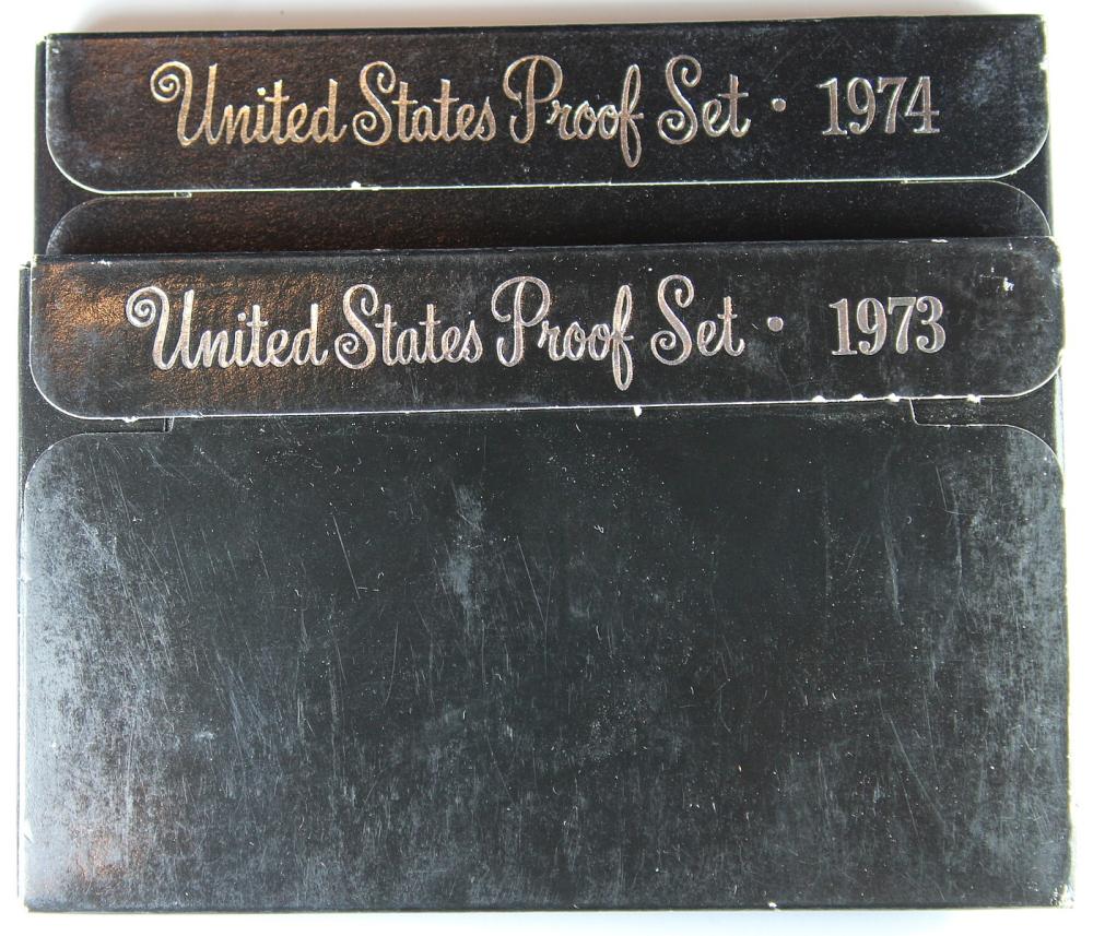 U.S.A. 1973 & 1974 Proof Se... image