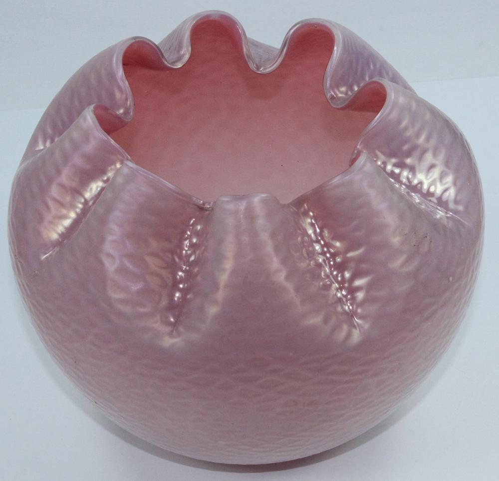 Victorian Pink Glass Vase w... image