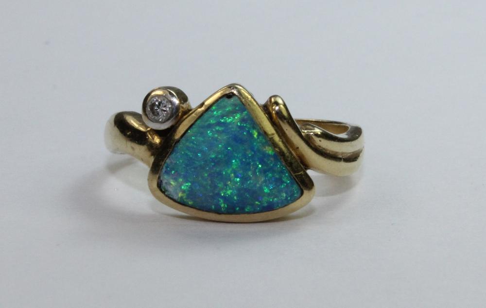 Modern design Opal Ring in ... image