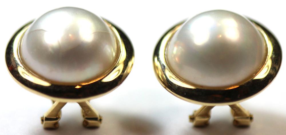 Mabe Pearl Earrings set in ... image