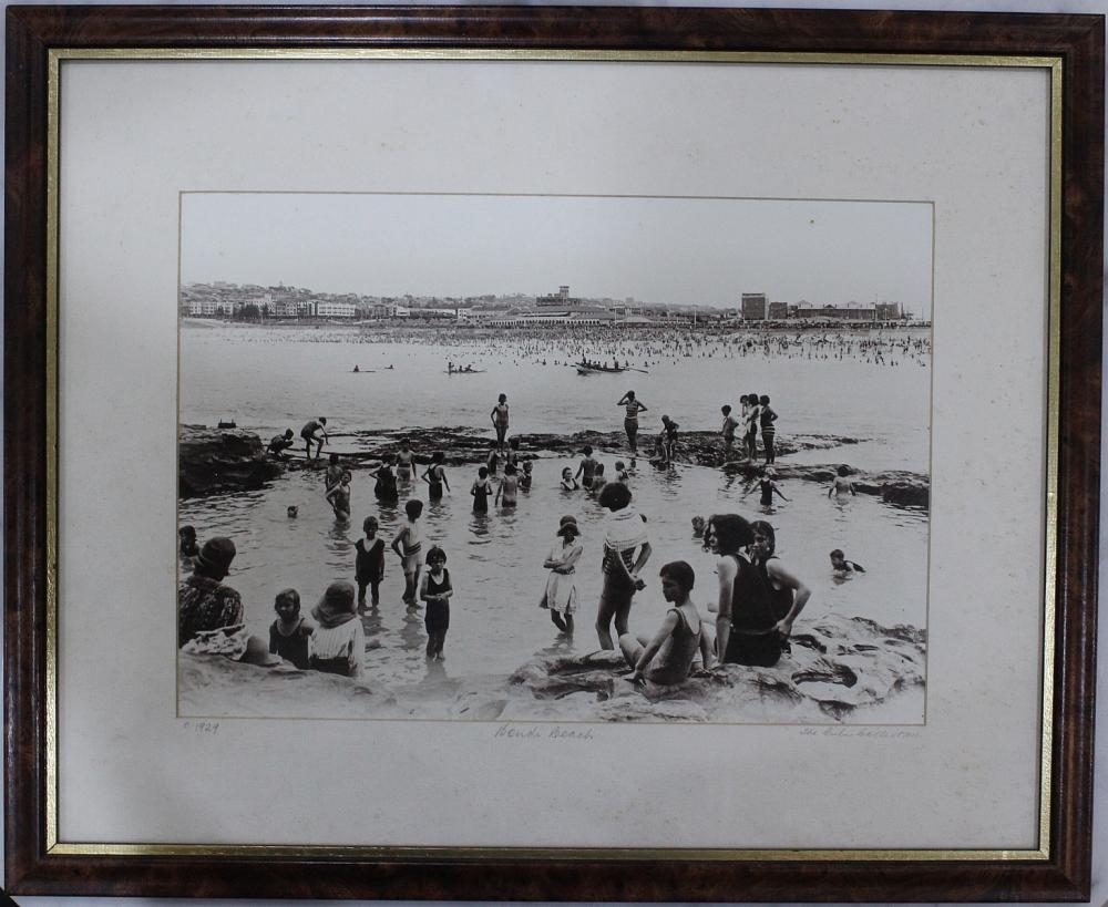 Framed Photograph of Bather... image