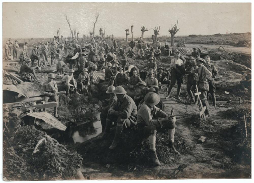 WWI Australia Contemporary War Photograph of 'Western Front (Belgium), Ypres Area, Ypres ? September 1917'