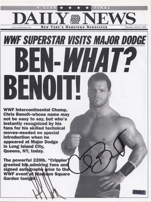 Autograph of 'WWF Intercont... image