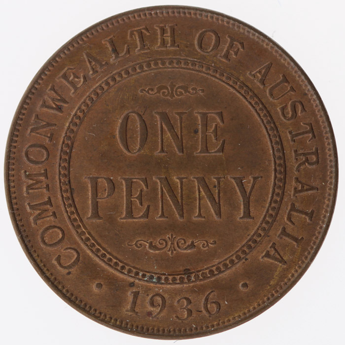 Australia 1936 Penny, near ... image