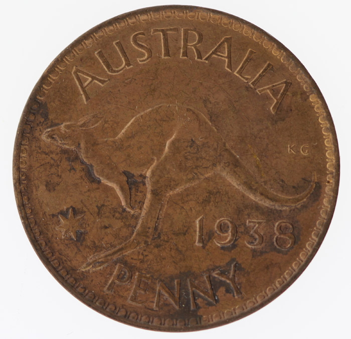 Australia 1938 Penny, Uncir... image