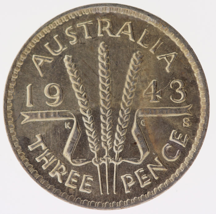 Australia 1943 S Threepence... image