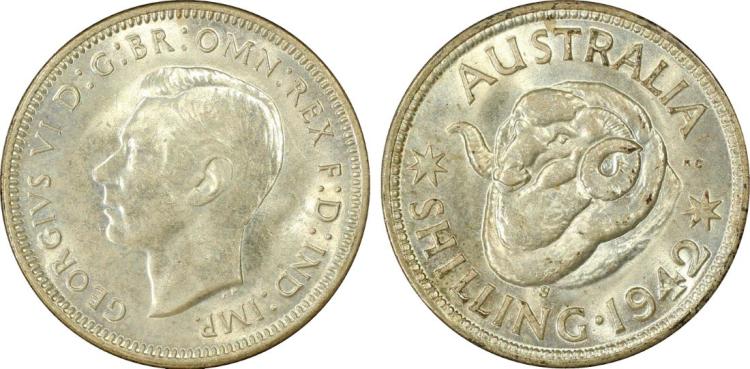 Australia 1942 S Shilling, ... image