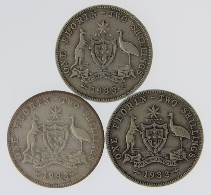 Australia 1933 Florins, Ver... image