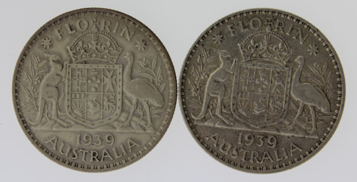 Australia 1939 Florins, Ver... image