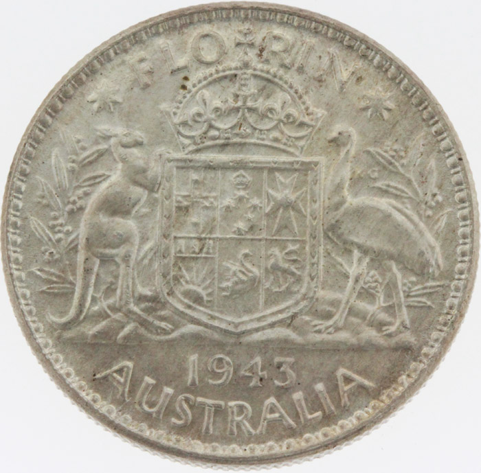 Australia 1943 Florin, near... image