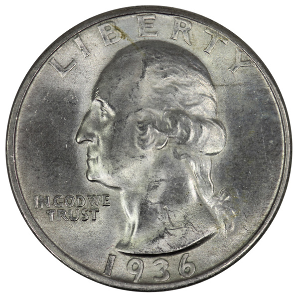 USA 1936 S Quarter, Choice ... image