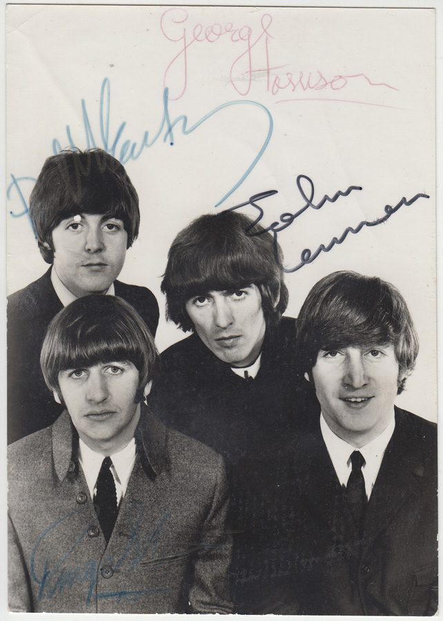 Autographs of all four Beat... image