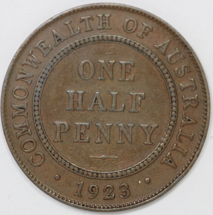 Australia 1923 Halfpenny, V... image